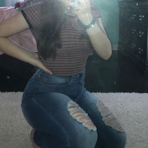 super cute ripped jeans